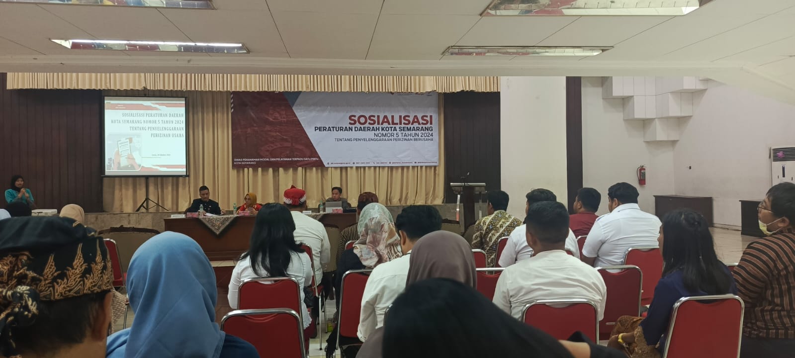 Diskominfo Kota Semarang Hadiri Sosialisasi Perda No 5 Tahun 2024 Tentang Penyelenggaraan Perizinan Berusaha